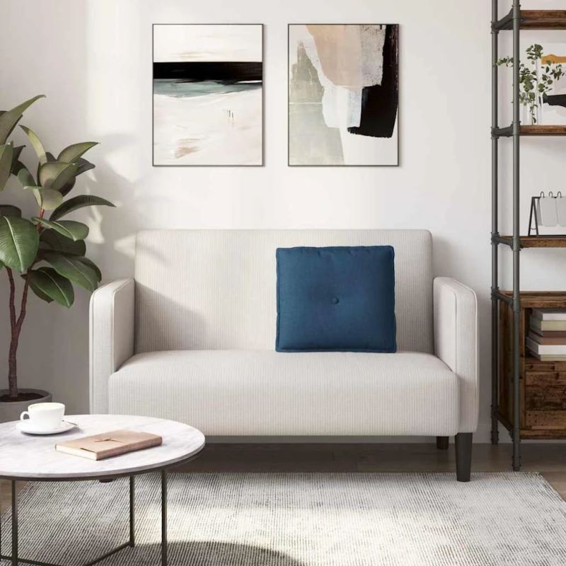 vidaXL Atpakaļ spilvens Zila 50 x 19 x 45 cm audums