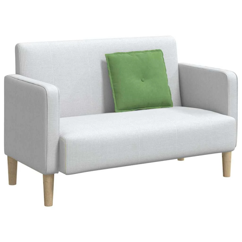 vidaXL Atpakaļ spilvens Gaiši zaļa 50 x 45 cm Korduroja audums