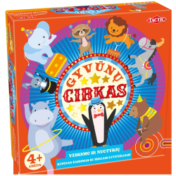 TACTIC boardgame Animal Circus ,in Lithuanian language,