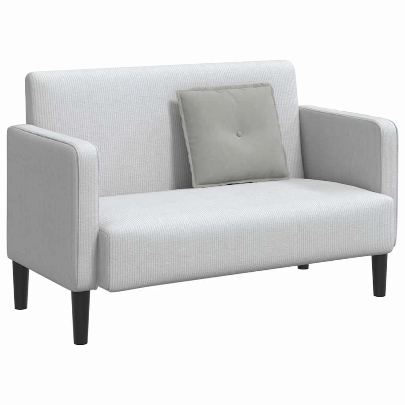 vidaXL Atpakaļ spilvens Gaiši pelēks 50 x 45 cm Mikrofibra