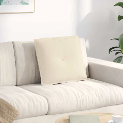 vidaXL Atpakaļ spilvens Bēša 50 x 45 cm Mikrofibra