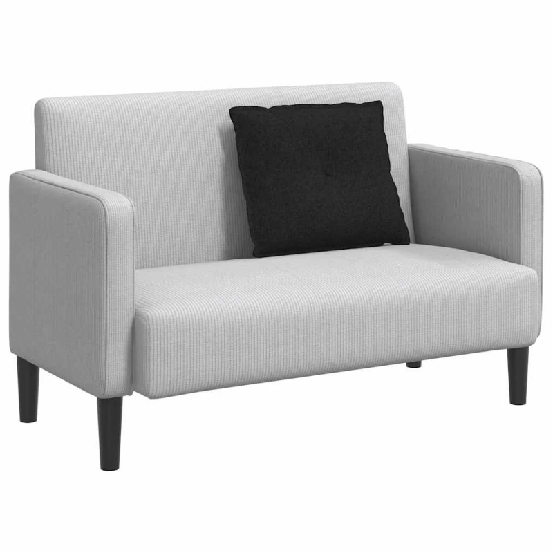 vidaXL Atpakaļ spilvens Melna 60 x 19 x 50 cm audums