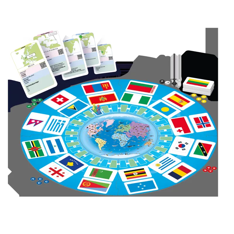 TACTIC boardgame Flags around the World ,in Lithuanian lang.,