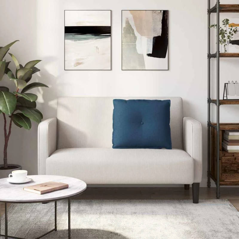 vidaXL Atpakaļ spilvens Zila 60 x 19 x 50 cm audums