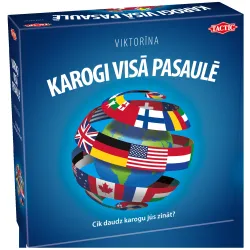 TACTIC настольная игра – ФЛАГИ МИРА, на латышском яз.