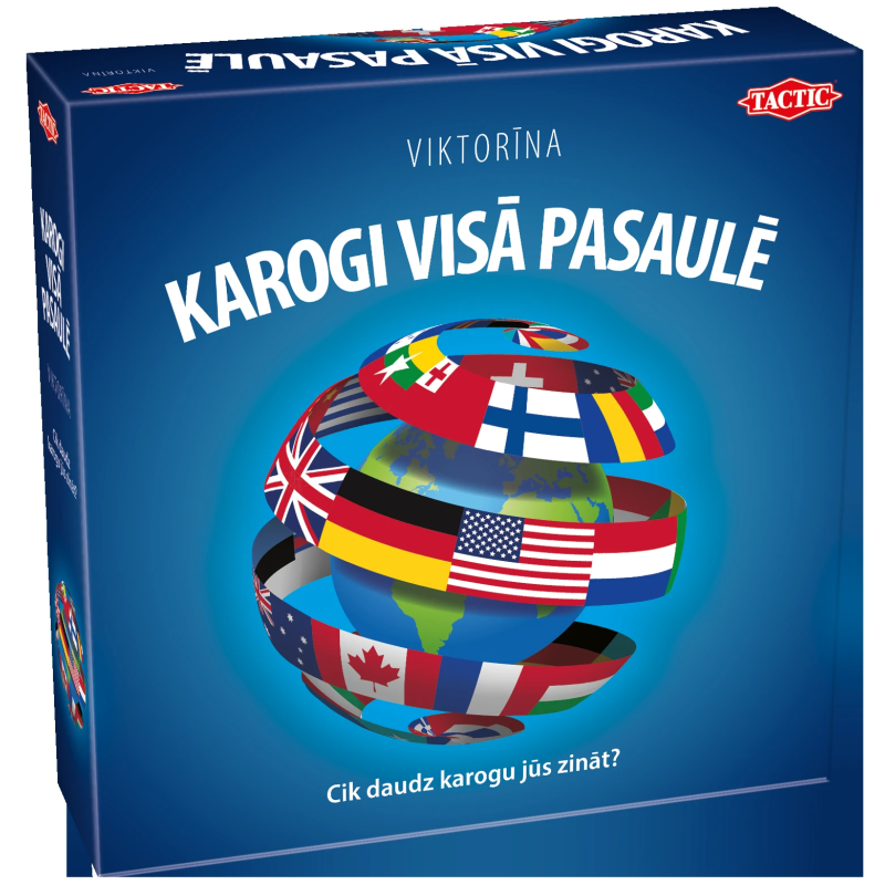 TACTIC galda spēle - KAROGI VISĀ PASAULĒ ,latviešu valodā,