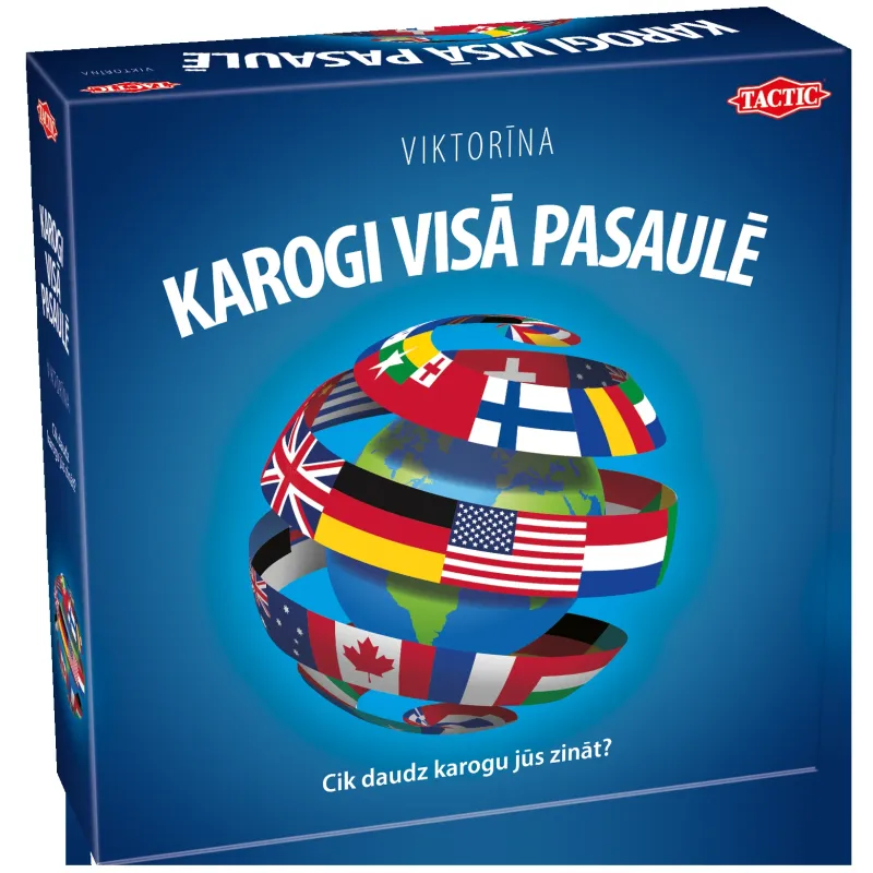 TACTIC galda spēle - KAROGI VISĀ PASAULĒ ,latviešu valodā,