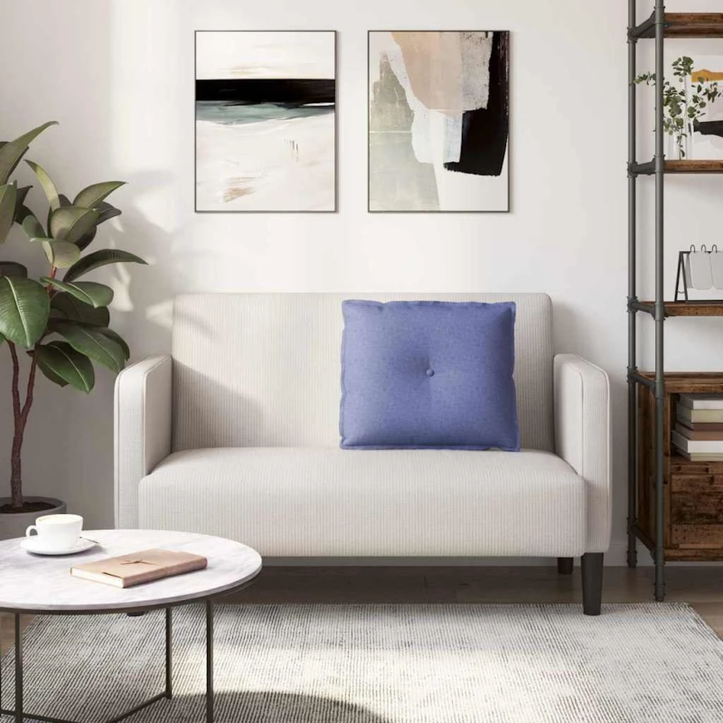 vidaXL Atpakaļ spilvens Džinsu zils 60 x 19 x 50 cm audums