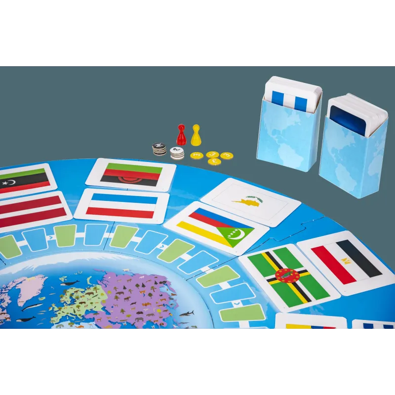 TACTIC boardgame Flags around the World ,in Latvian lang.,