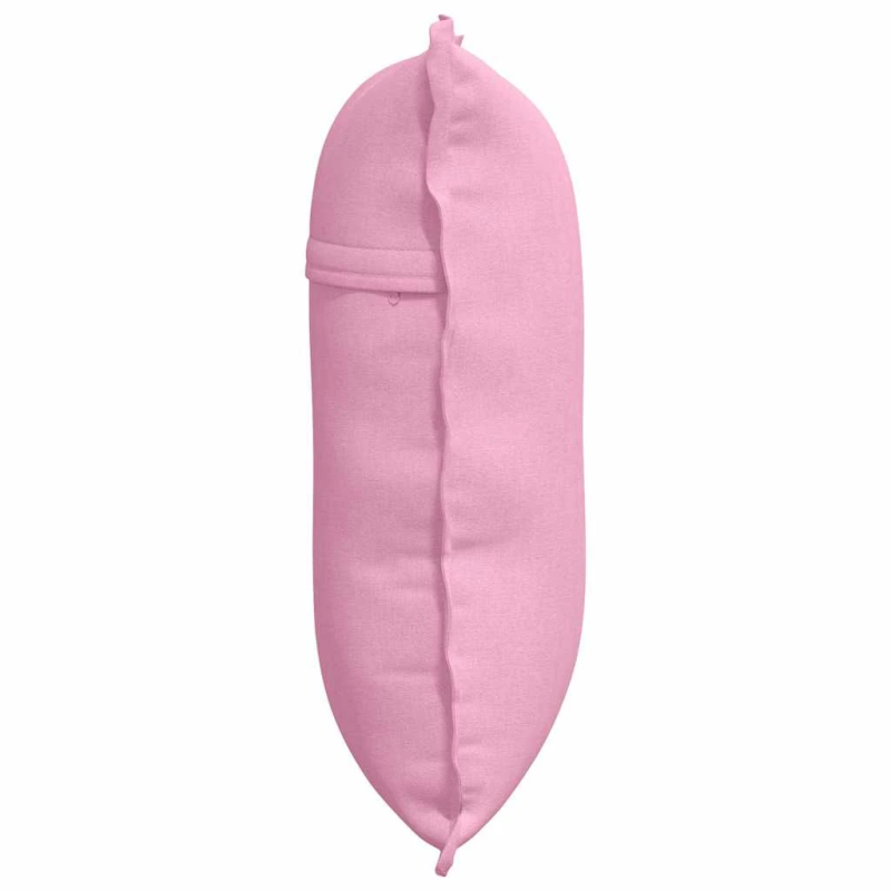 vidaXL Atpakaļ spilvens Rozā 60 x 19 x 50 cm audums