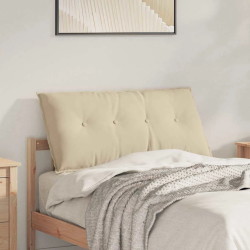 vidaXL Atpakaļ spilvens Krēmkrāsa 100 x 50 cm Mikrofibra