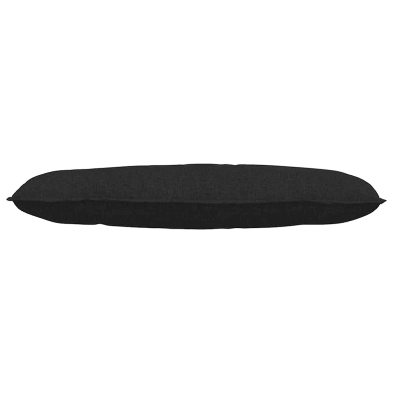 vidaXL Atpakaļ spilvens Melna 120 x 19 x 50 cm audums