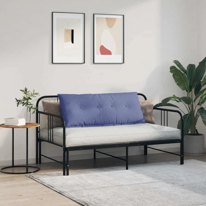 vidaXL Atpakaļ spilvens Džinsu zils 120 x 19 x 50 cm audums