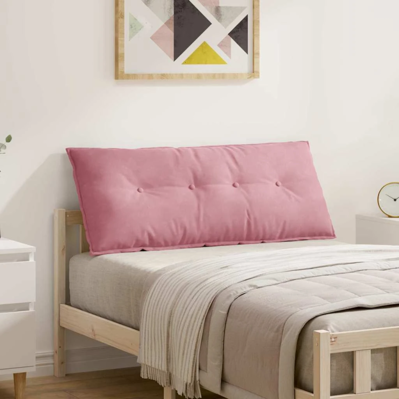 vidaXL Atpakaļ spilvens Rozā 120 x 50 cm Korduroja audums