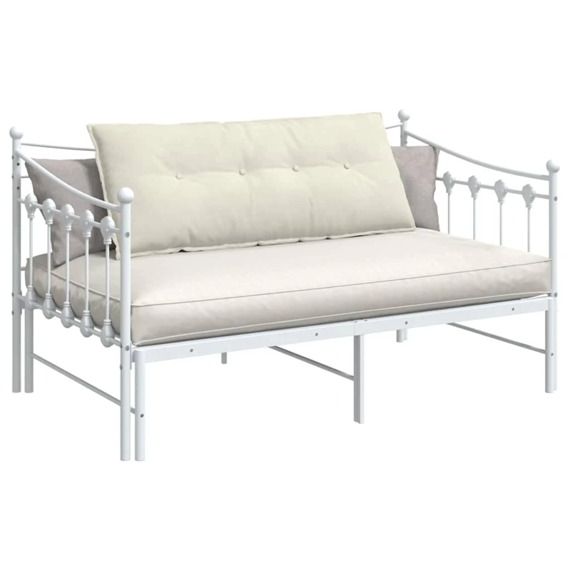 vidaXL Atpakaļ spilvens Krēmkrāsa 120 x 50 cm Korduroja audums