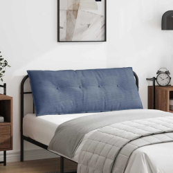 vidaXL Atpakaļ spilvens Zila 120 x 50 cm Korduroja audums