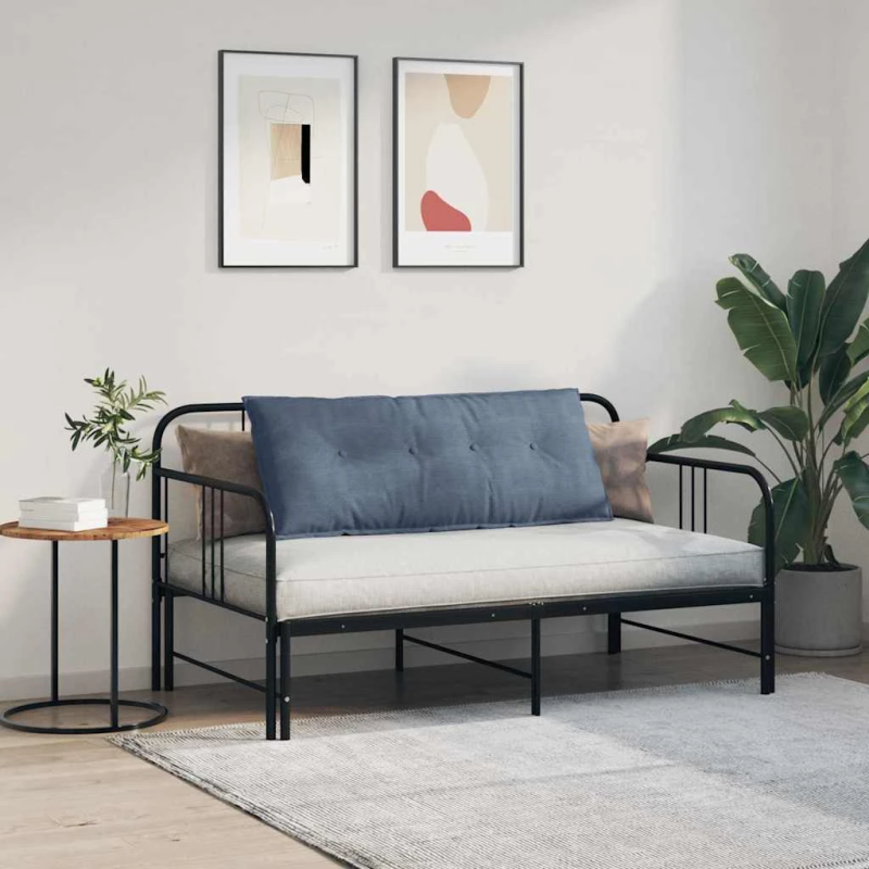 vidaXL Atpakaļ spilvens Zila 120 x 50 cm Korduroja audums