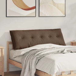 vidaXL Atpakaļ spilvens Brūna 140 x 19 x 50 cm audums