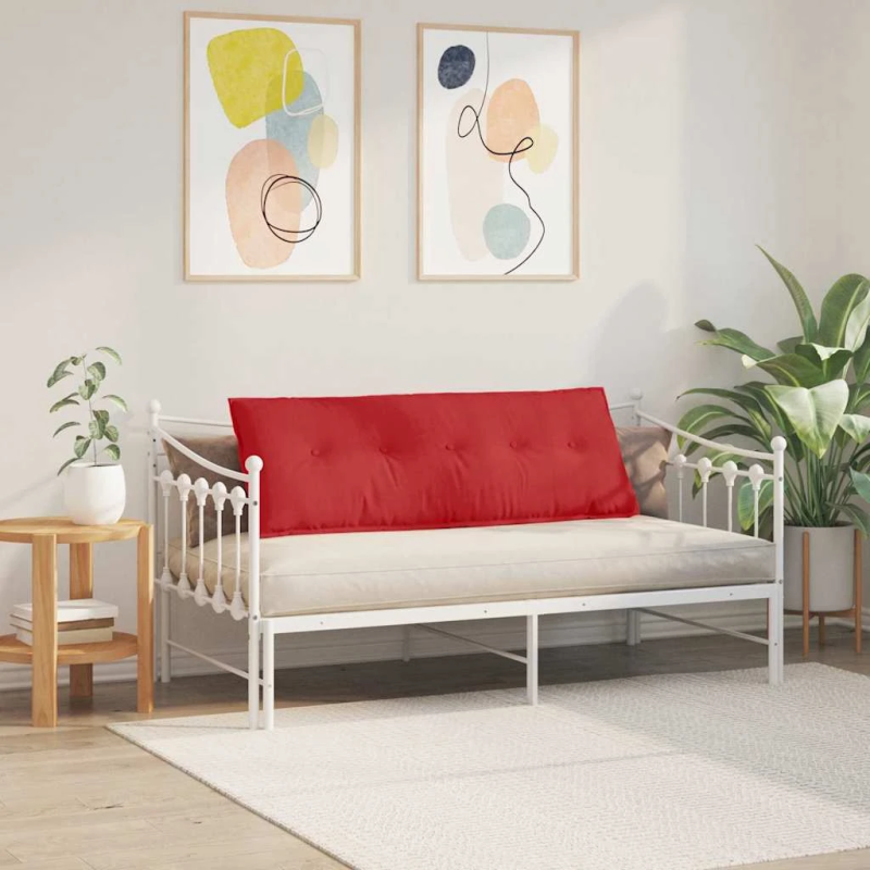 vidaXL Atpakaļ spilvens Sarkana 140 x 19 x 50 cm audums