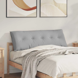 vidaXL Atpakaļ spilvens Mākoņu pelēka 140 x 19 x 50 cm audums