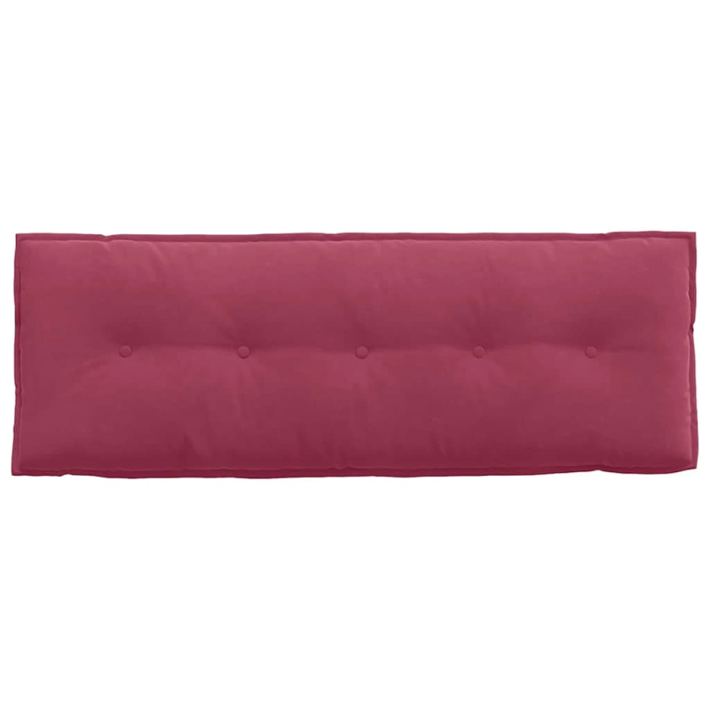 vidaXL Atpakaļ spilvens Vīna sarkans 140 x 50 cm Korduroja audums