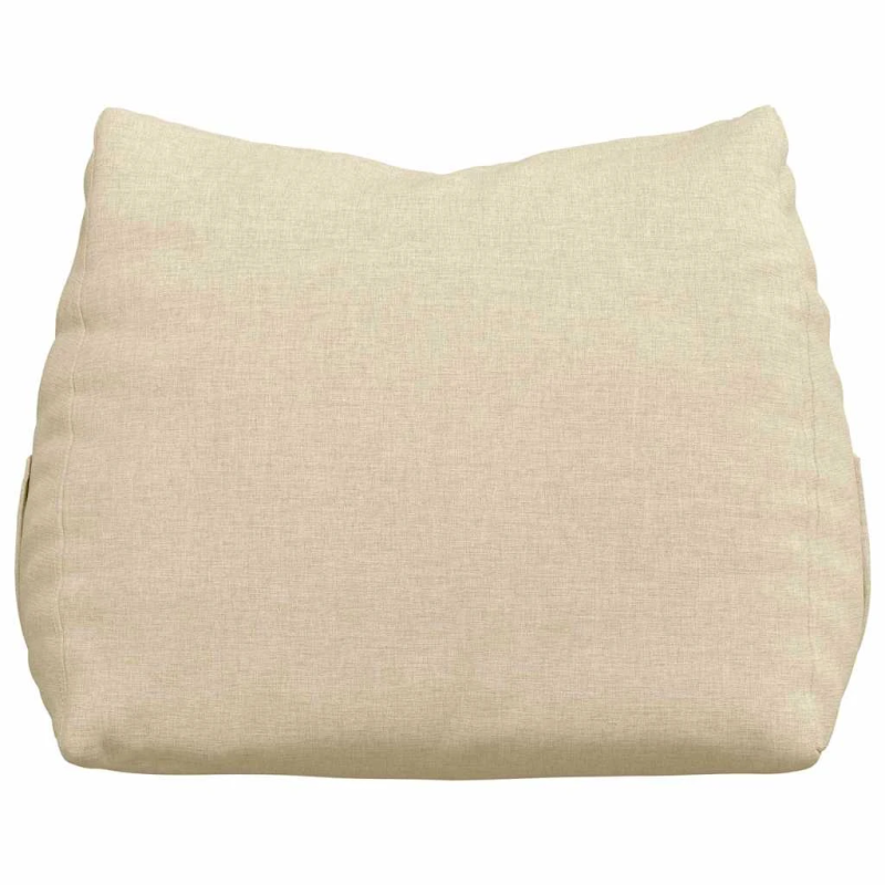 vidaXL Atpakaļ spilvens Krēmkrāsa 45 x 20 x 35 cm audums