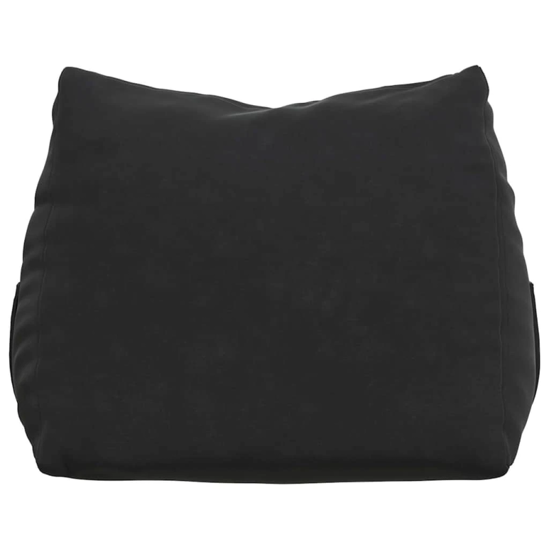 vidaXL Atpakaļ spilvens Melna 45 x 20 x 35 cm Korduroja audums