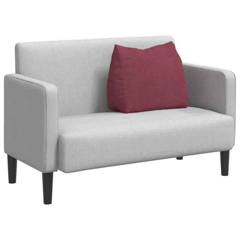 vidaXL Atpakaļ spilvens Vīna sarkans 60 x 20 x 50 cm audums