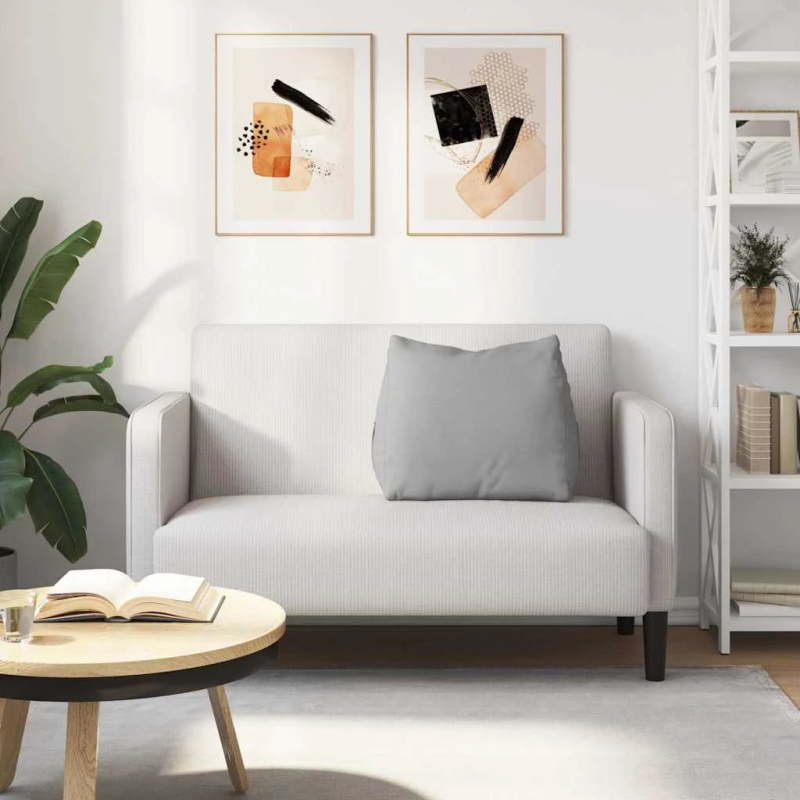 vidaXL Atpakaļ spilvens Mākoņu pelēka 60 x 20 x 50 cm audums