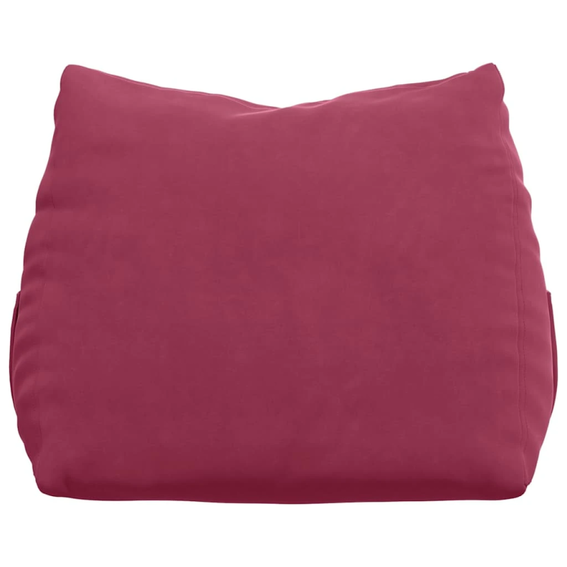 vidaXL Atpakaļ spilvens Vīna sarkans 60 x 20 x 50 cm Korduroja audums