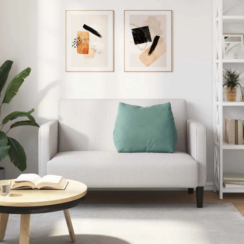 vidaXL Atpakaļ spilvens Jūras zaļa 60 x 20 x 50 cm Korduroja audums