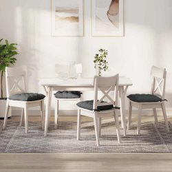 vidaXL Sēdvietas spilventiņi 2 pcs Tumši pelēks 40 x 40 x 6 cm audums