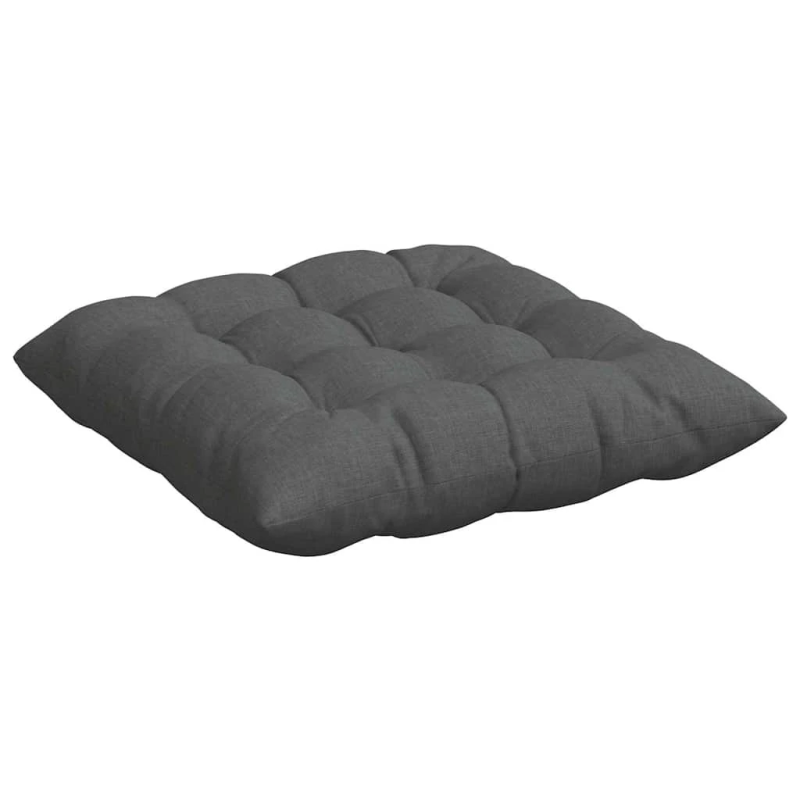 vidaXL Sēdvietas spilventiņi 2 pcs Tumši pelēks 40 x 40 x 6 cm audums