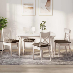 vidaXL Sēdvietas spilventiņi 2 pcs Brūna 40 x 40 x 6 cm audums