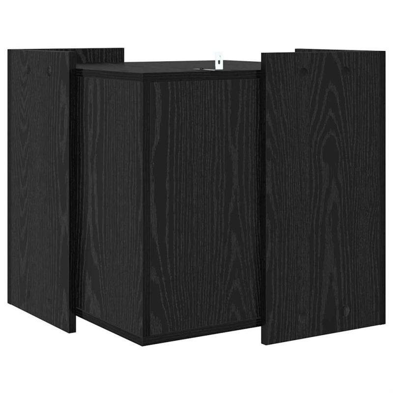 vidaXL Kaķu tualetes kaste Melns ozols 53 x 53 x 51 cm