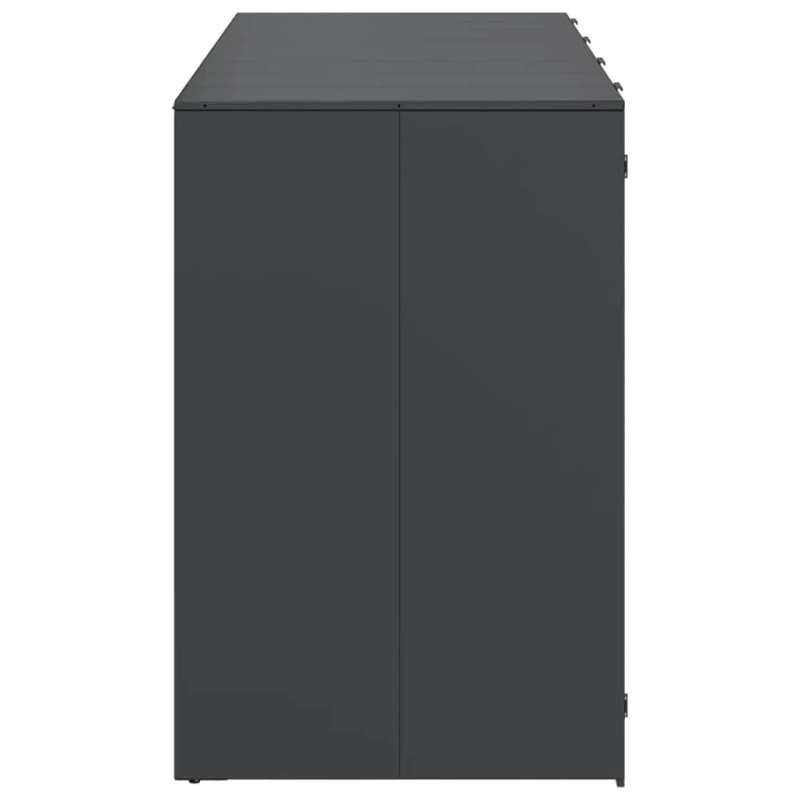 vidaXL Ratiņu tvertņu glabāšana 3 tvertņiem 340 x 77.5 x 115.5 cm