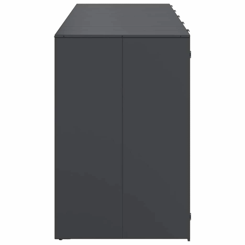 vidaXL Ratiņu tvertņu glabāšana 3 tvertņiem 340 x 77.5 x 115.5 cm