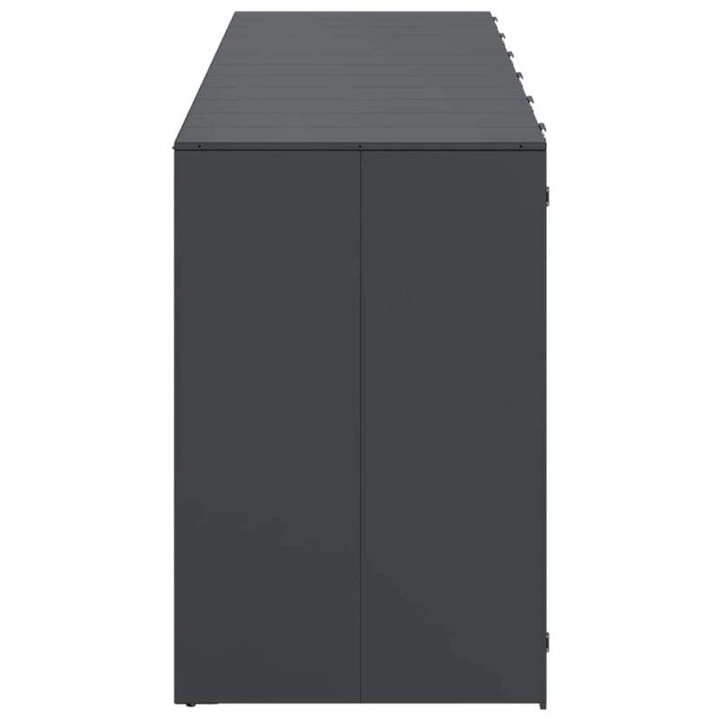 vidaXL Ratiņu tvertņu glabāšana 3 tvertņiem 340 x 77.5 x 115.5 cm