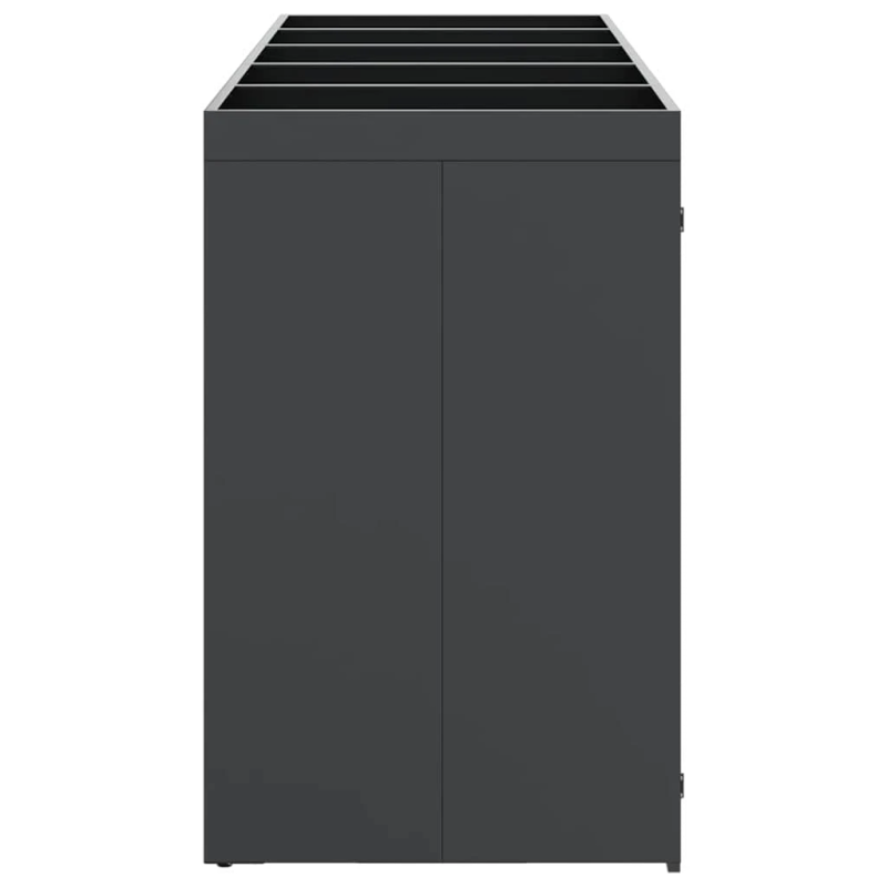 vidaXL Ratiņu tvertņu glabāšana 3 tvertņiem 340 x 77.5 x 115.5 cm