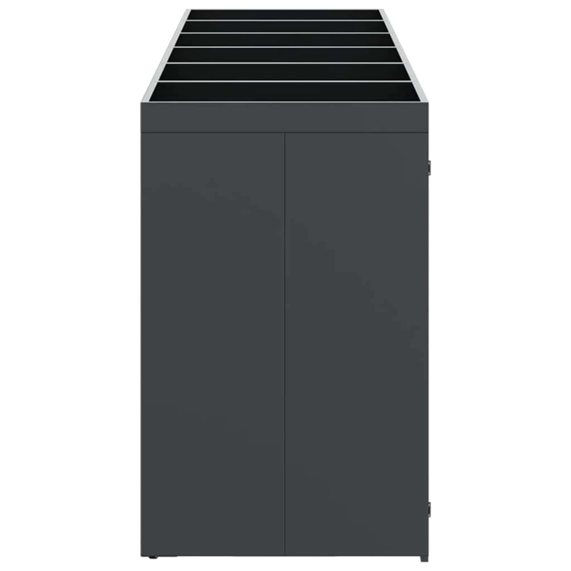 vidaXL Ratiņu tvertņu glabāšana 3 tvertņiem 340 x 77.5 x 115.5 cm