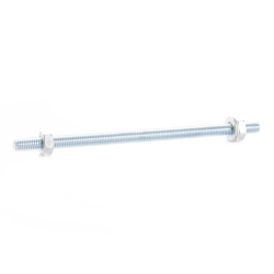 Stienis ar 2 skrūvēm un 2 uzgriežņiem. M10 x 200 mm