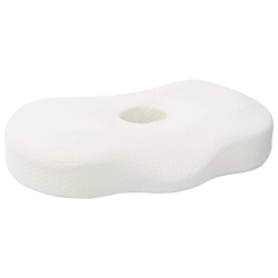 vidaXL Spilvens ar spilvenu Balts 55 x 36 x 10 cm Poliesters