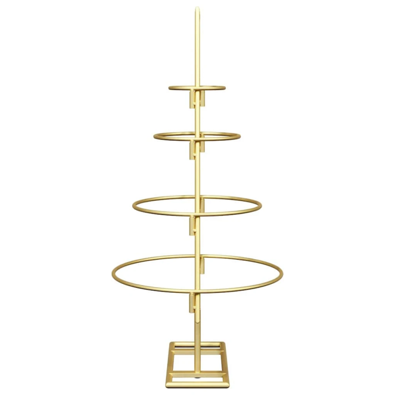 vidaXL Metāla Ziemassvētku koks Zelts 60 cm Pulverkrāsots tērauds