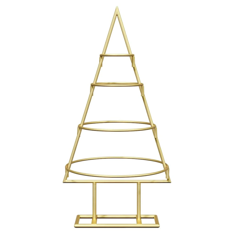 vidaXL Metāla Ziemassvētku koks Zelts 60 cm Pulverkrāsots tērauds