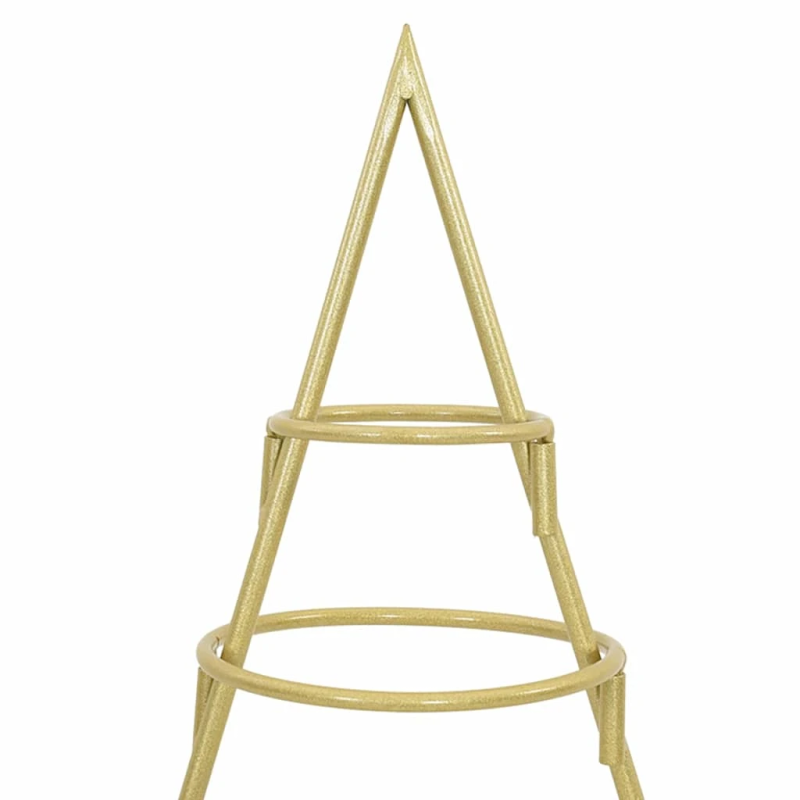 vidaXL Metāla Ziemassvētku koks Zelts 90 cm Pulverkrāsots tērauds