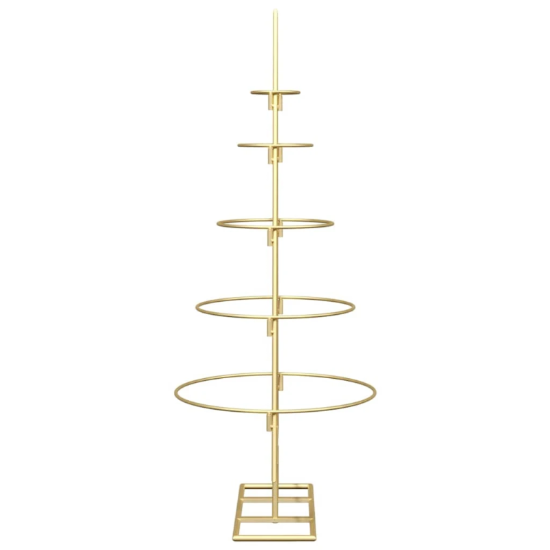vidaXL Metāla Ziemassvētku koks Zelts 90 cm Pulverkrāsots tērauds