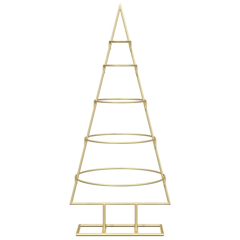 vidaXL Metāla Ziemassvētku koks Zelts 90 cm Pulverkrāsots tērauds