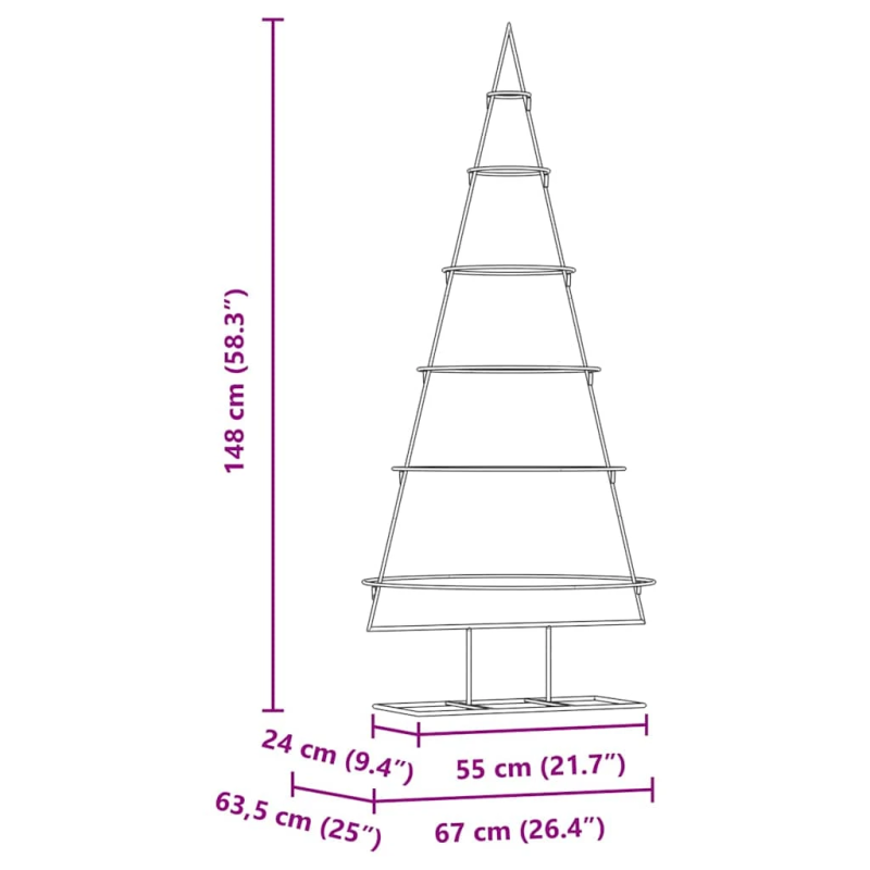 vidaXL Metāla Ziemassvētku koks Zelts 150 cm Pulverkrāsots tērauds
