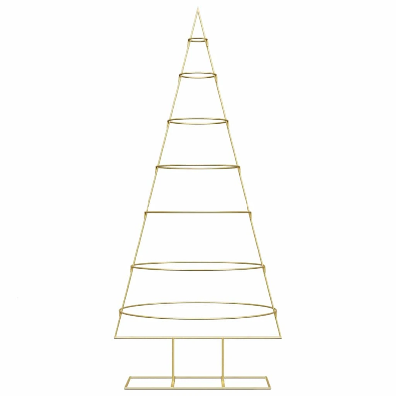 vidaXL Metāla Ziemassvētku koks Zelts 180 cm Pulverkrāsots tērauds