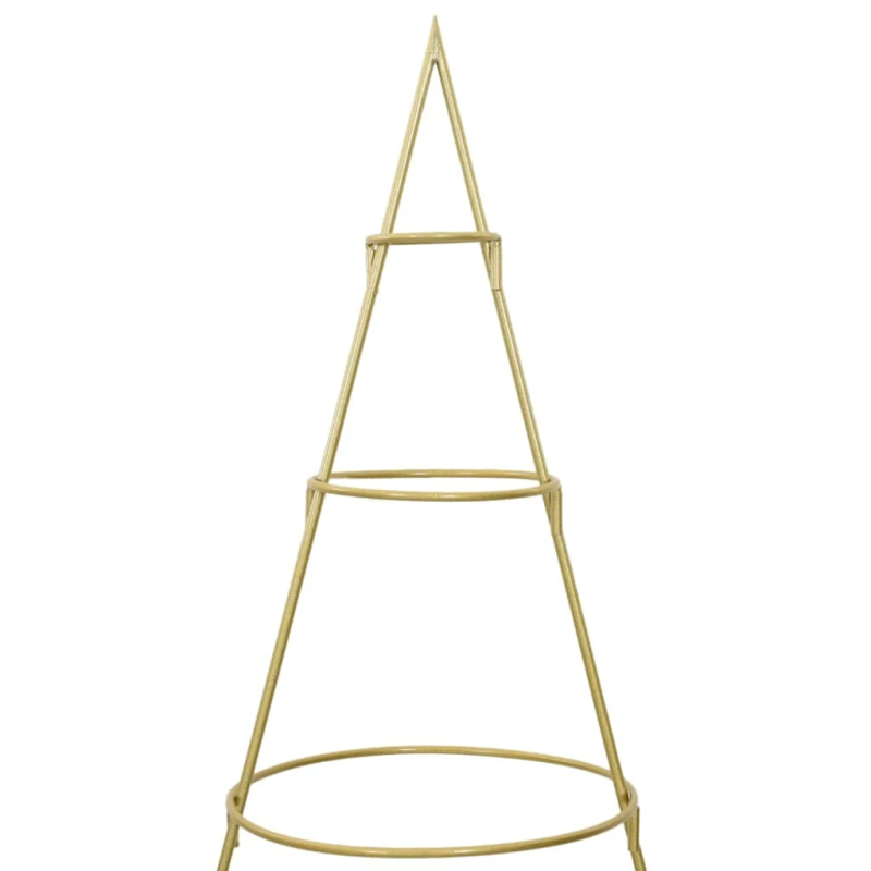 vidaXL Metāla Ziemassvētku koks Zelts 180 cm Pulverkrāsots tērauds